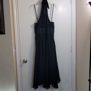 Donna Ricco New York Silk Halter Black Dress Size 10